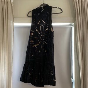 Free people, high neck, backless dress